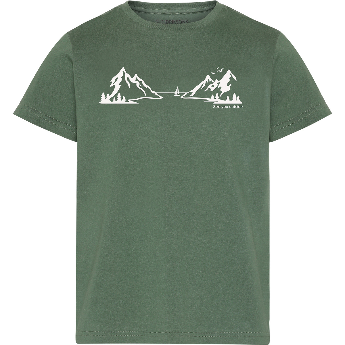Didriksons Bambino Maglia a manica corta Mynta Exp 2 (Taglia 140, Verde)