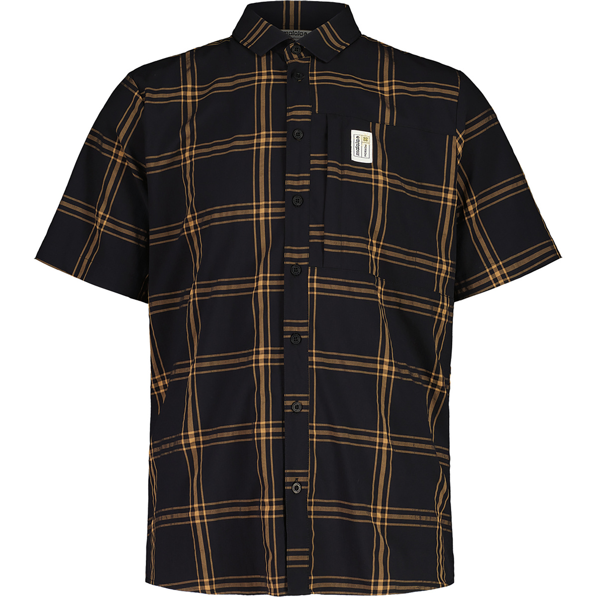 Maloja Uomo Camicia IsonzoM. (Taglia L, Nero)