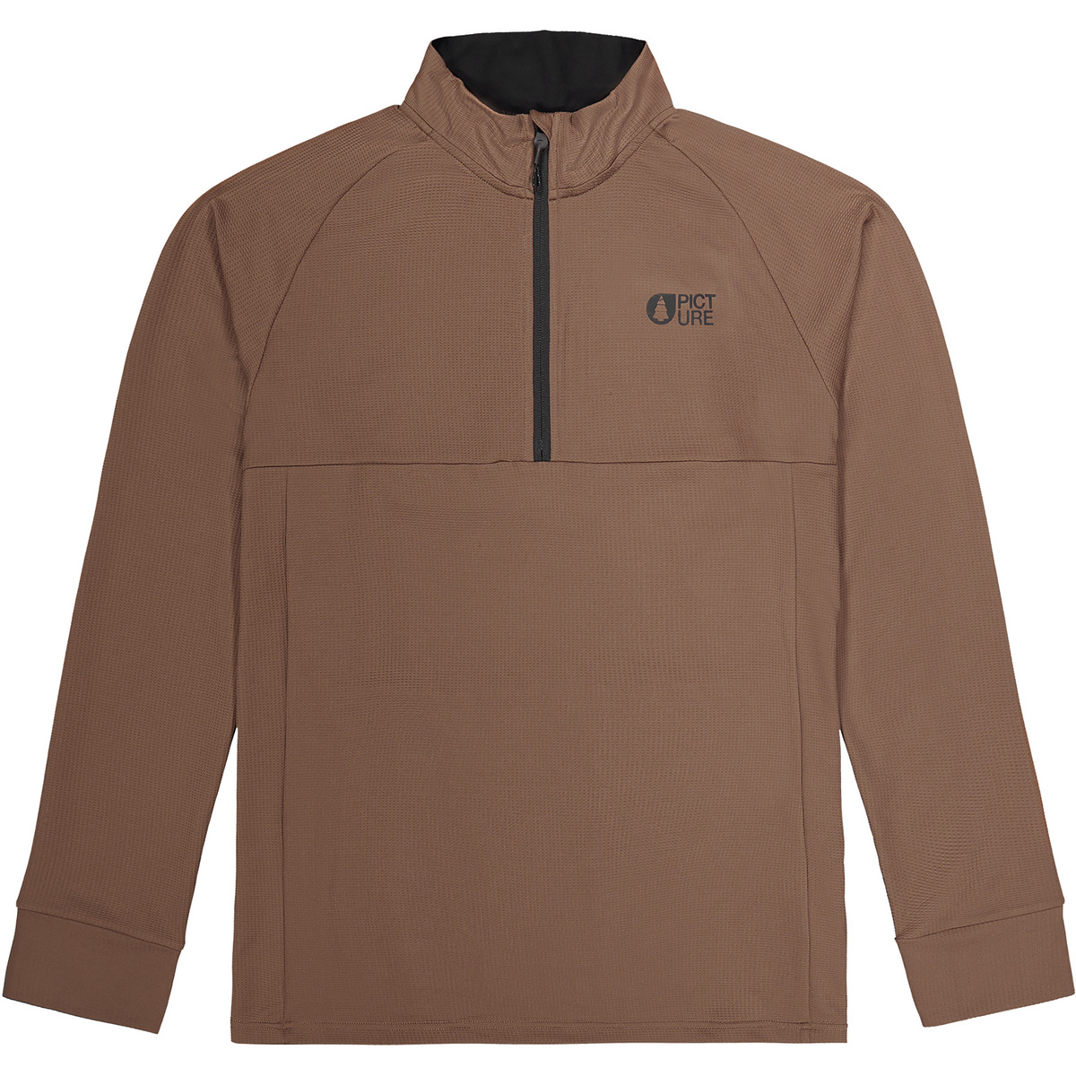 Picture Herren Hauprek 1/4 Fleece Pullover (Größe L, braun)