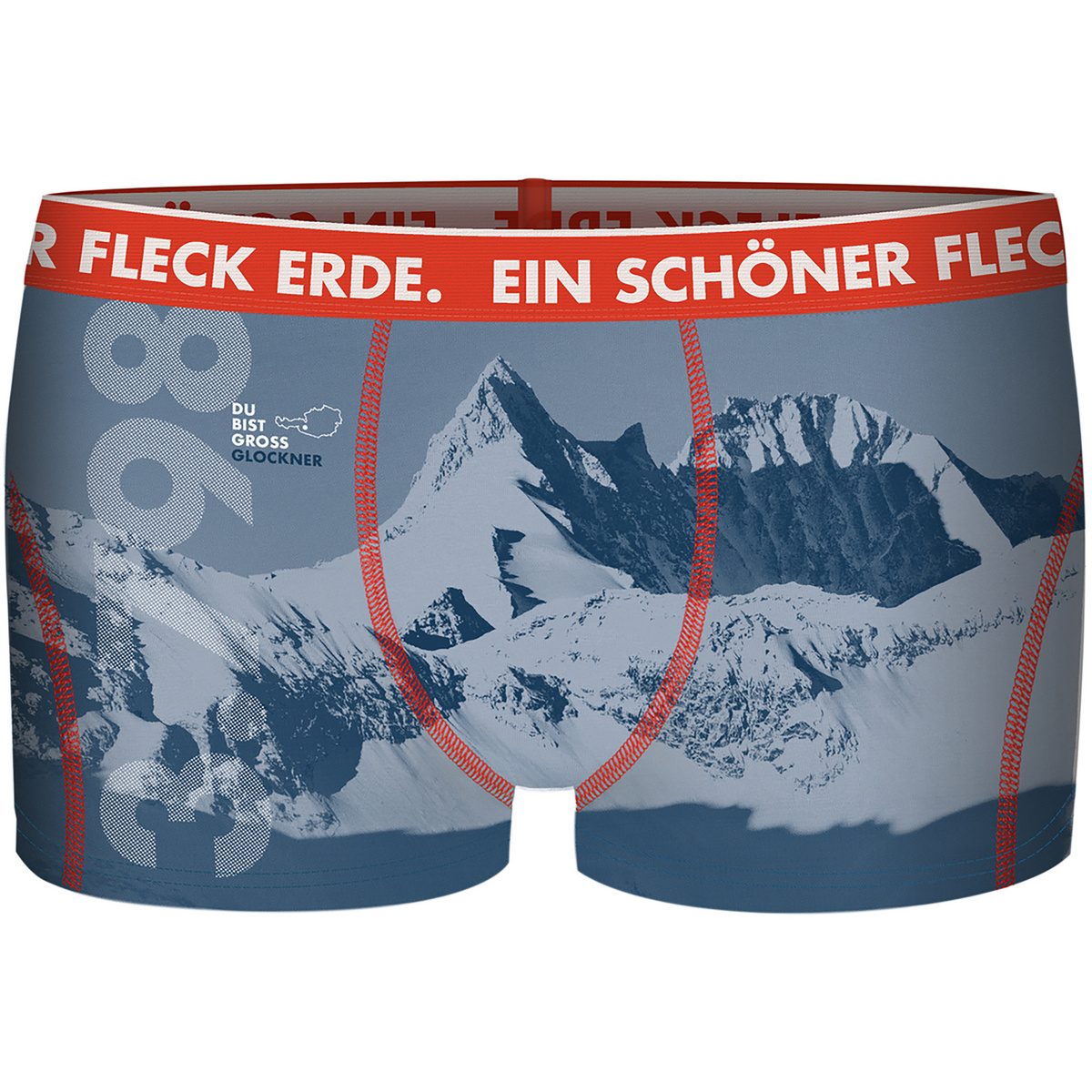 Ein schöner Fleck Erde Herren Du Bist Grossglockner Boxer (Größe S, blau)