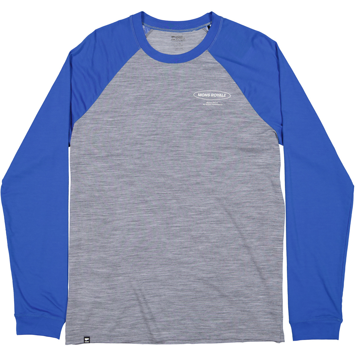 Image of Mons Royale Uomo Maglia a manica lunga Icon Merino Air-Con Raglan