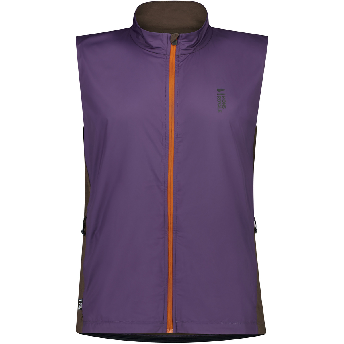 Mons Royale Uomo Gilet antivento Redwood Merino Air-Con (Taglia M, Viola)
