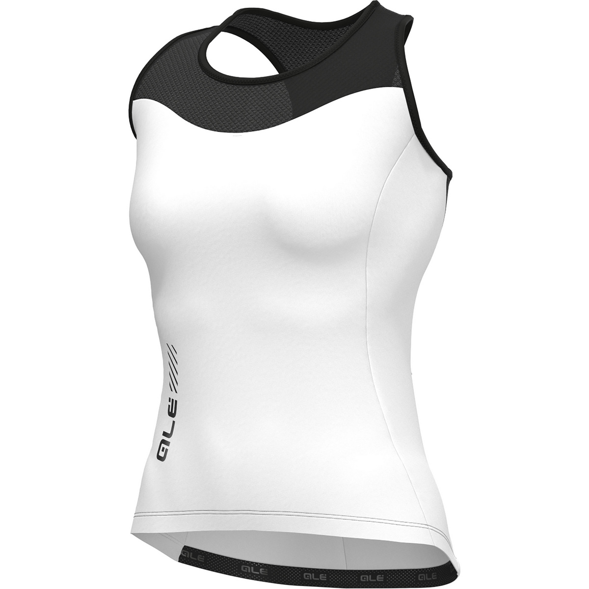 Alé Donna Maglia da ciclismo Color Block Top (Taglia XL, Bianco)
