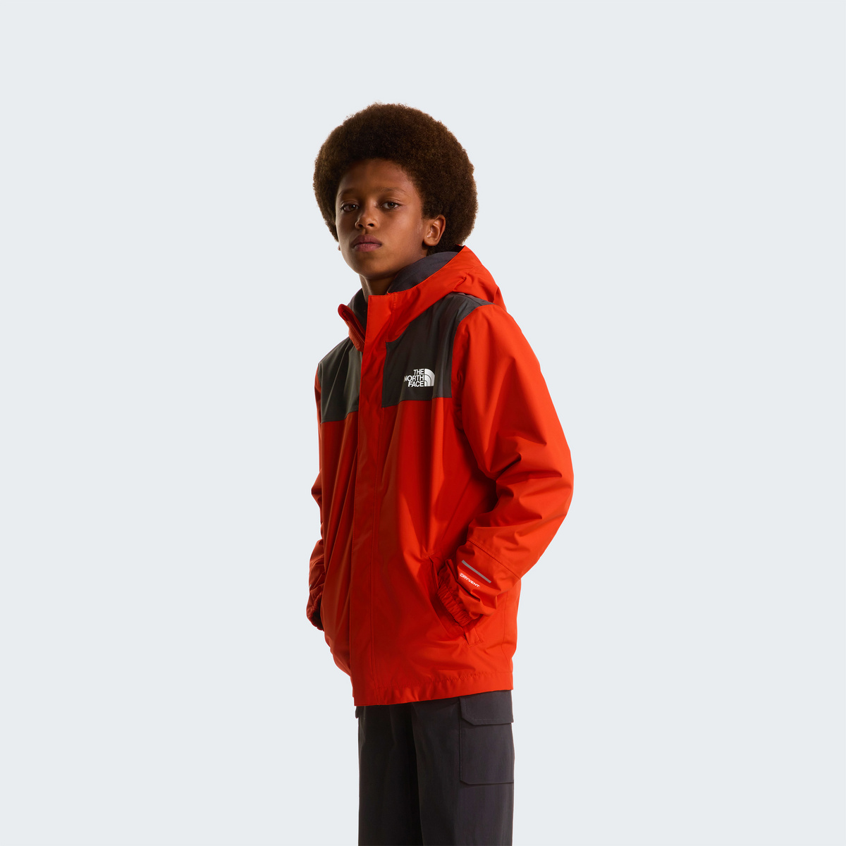 The North Face Kinder Boys Antora Rain Jacke (Größe 146 , rot)