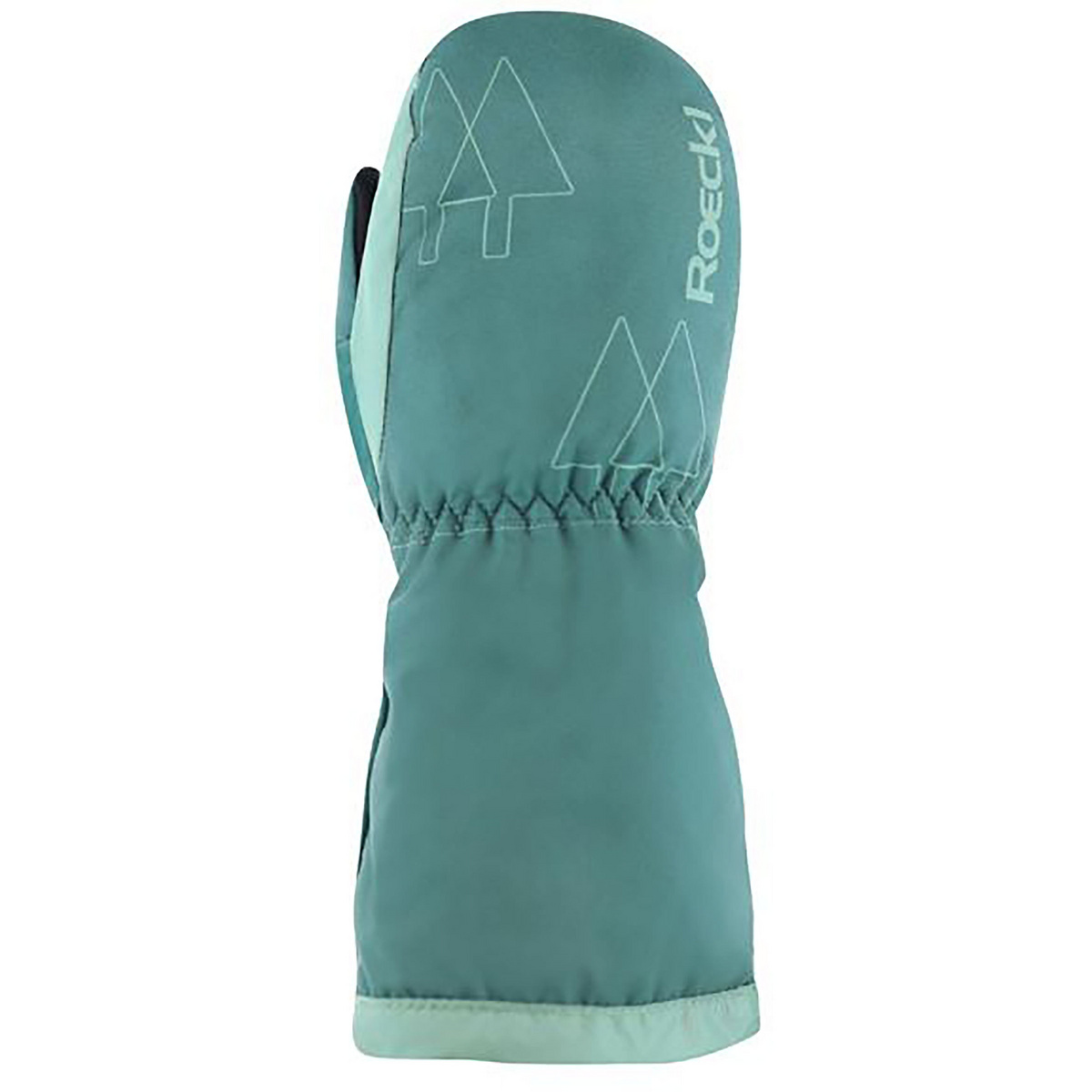 Roeckl Bambino Guanti Furna (Taglia 4, Verde)