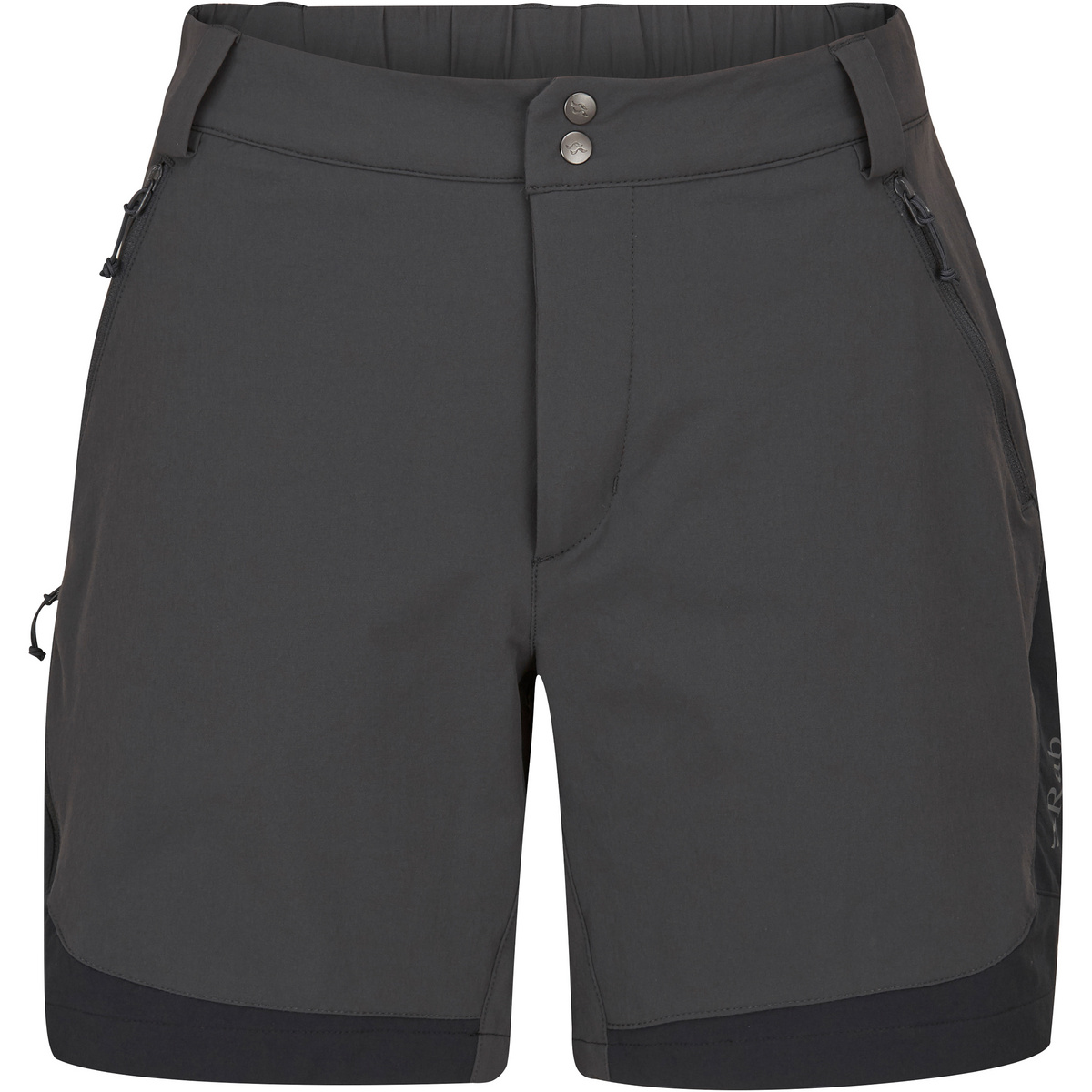 Rab Donna Pantaloncini Torque Mountain (Taglia M, Grigio)