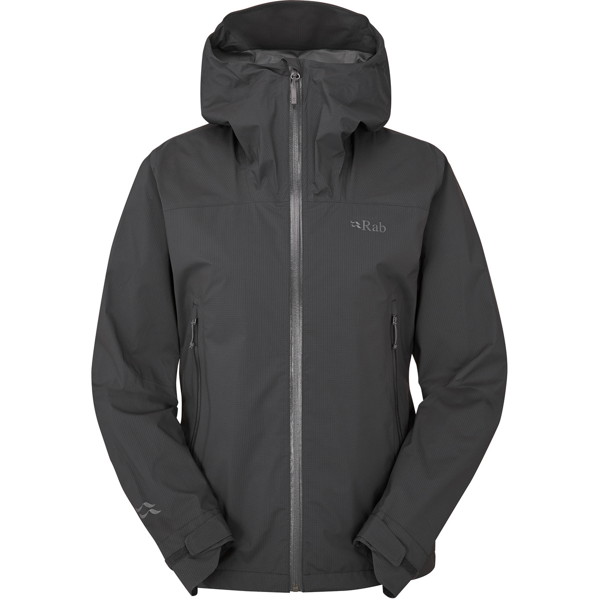 Rab Damen Downpour Light Jacke (Größe XS, grau)