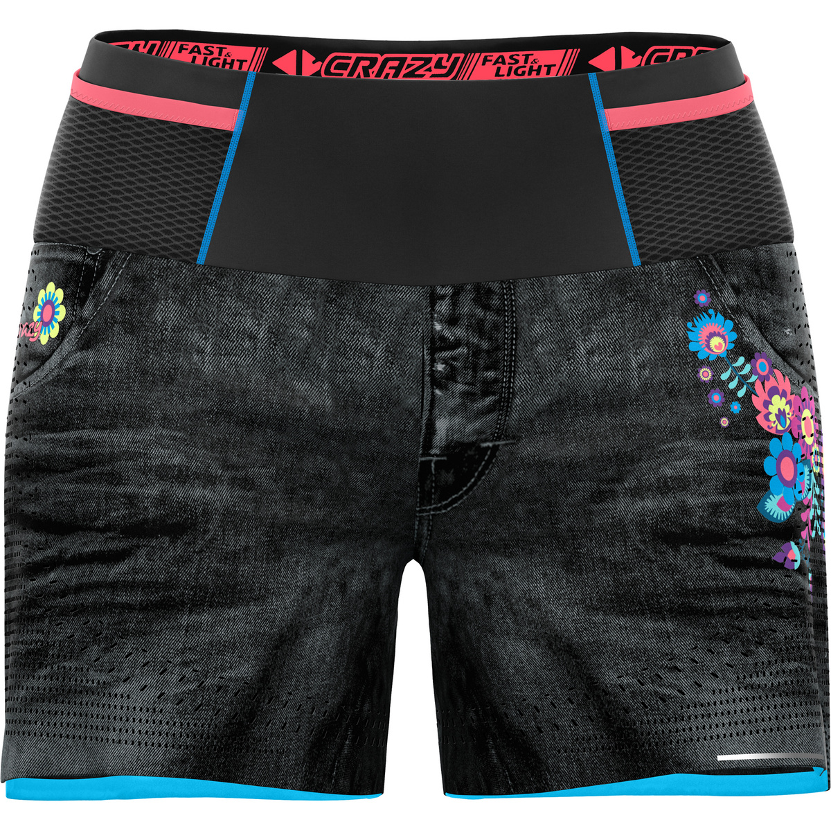 Crazy Femme Short Lightning (taille S, Noir)