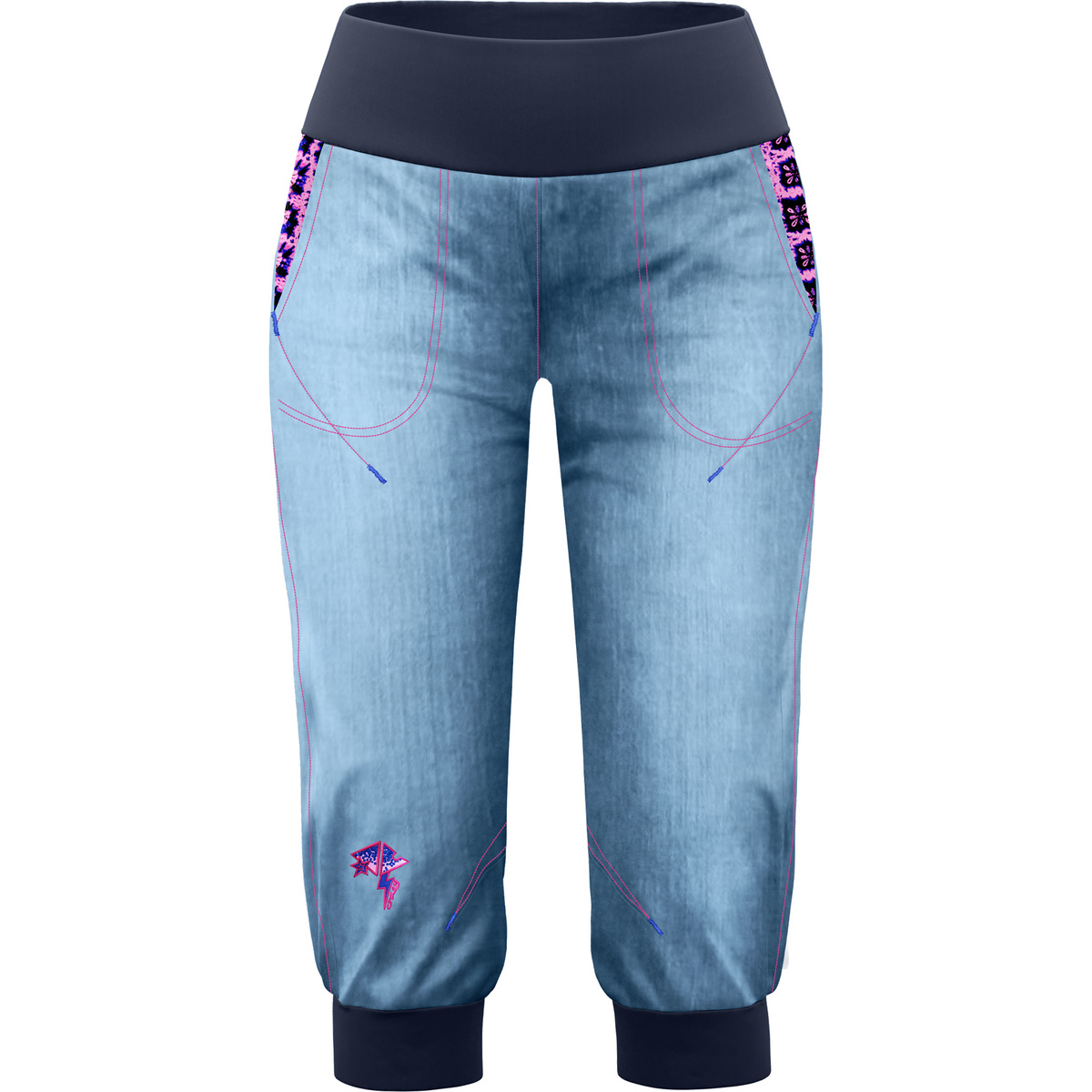 Crazy Femme Short L/Short Kimera (taille S, Bleu)