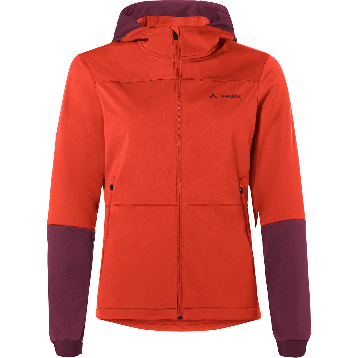 Vaude Femme Veste Qimsa Hoodie Softshell (taille S, Rouge)