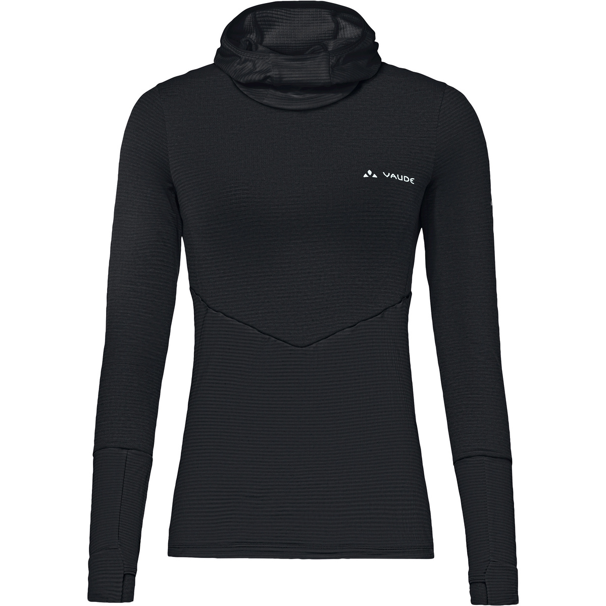 Vaude Donna Felpa con cappuccio Monviso (Taglia S, Nero)