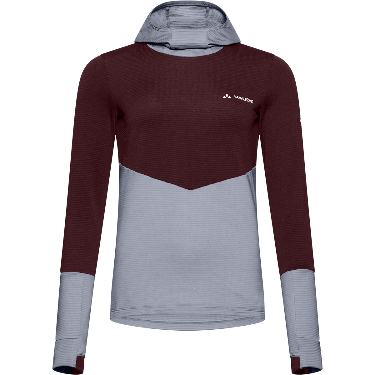 Vaude Donna Felpa con cappuccio Monviso (Taglia XS, Grigio)
