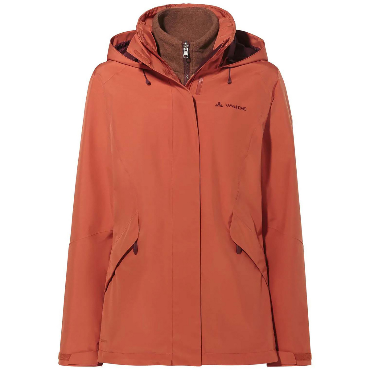 Vaude Damen Rosemoor 3in1 II Jacke (Größe M, braun)