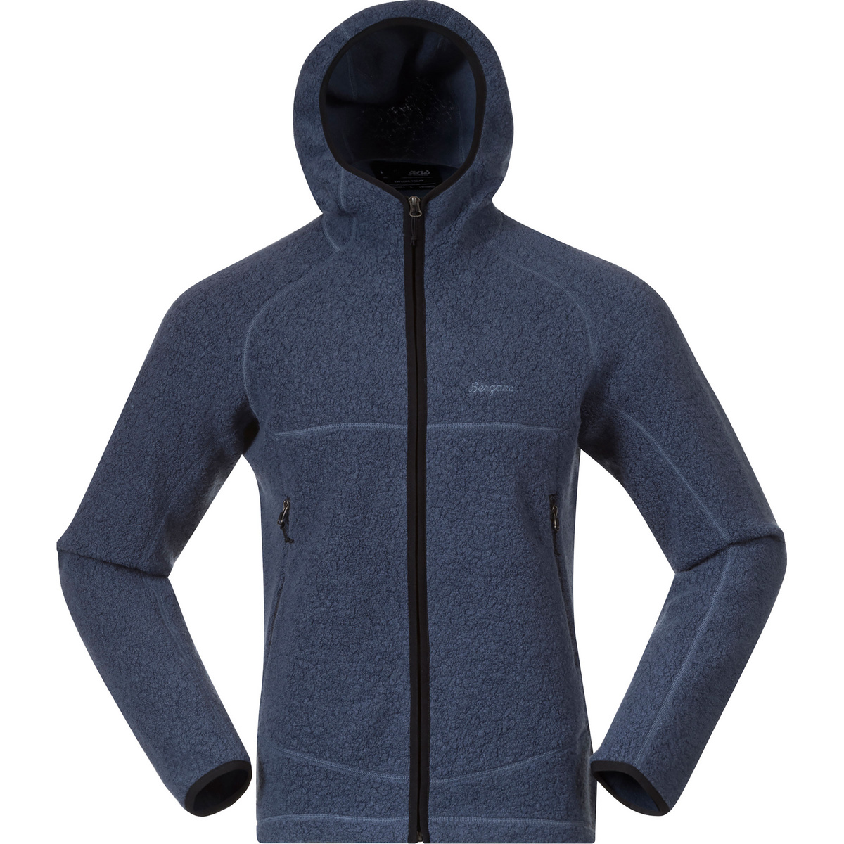 Image of Bergans Uomo Giacca Vaagaa Merino Terry Hoodie