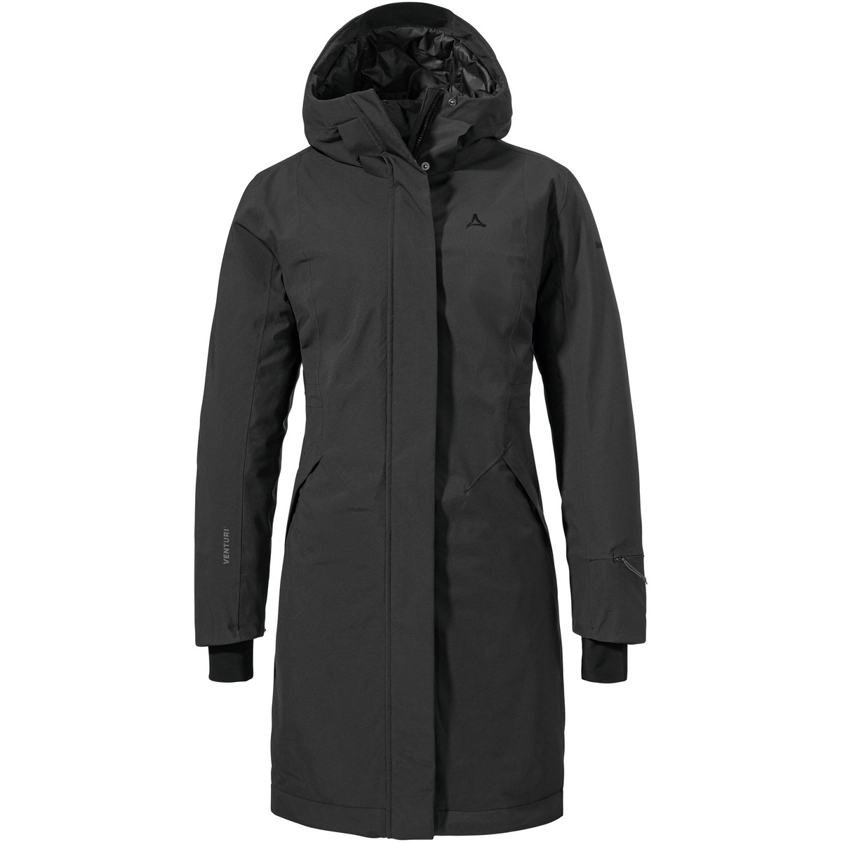 Schöffel Femme Manteau Style Gregale Ins (taille 3XL, Noir)