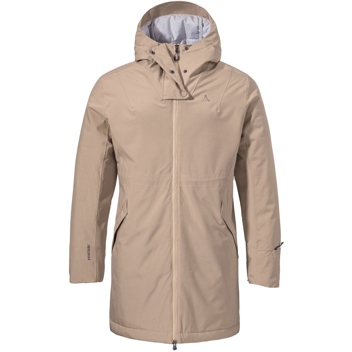 Schöffel Femme Parka Style Crivat Ins (taille 3XL, Beige)
