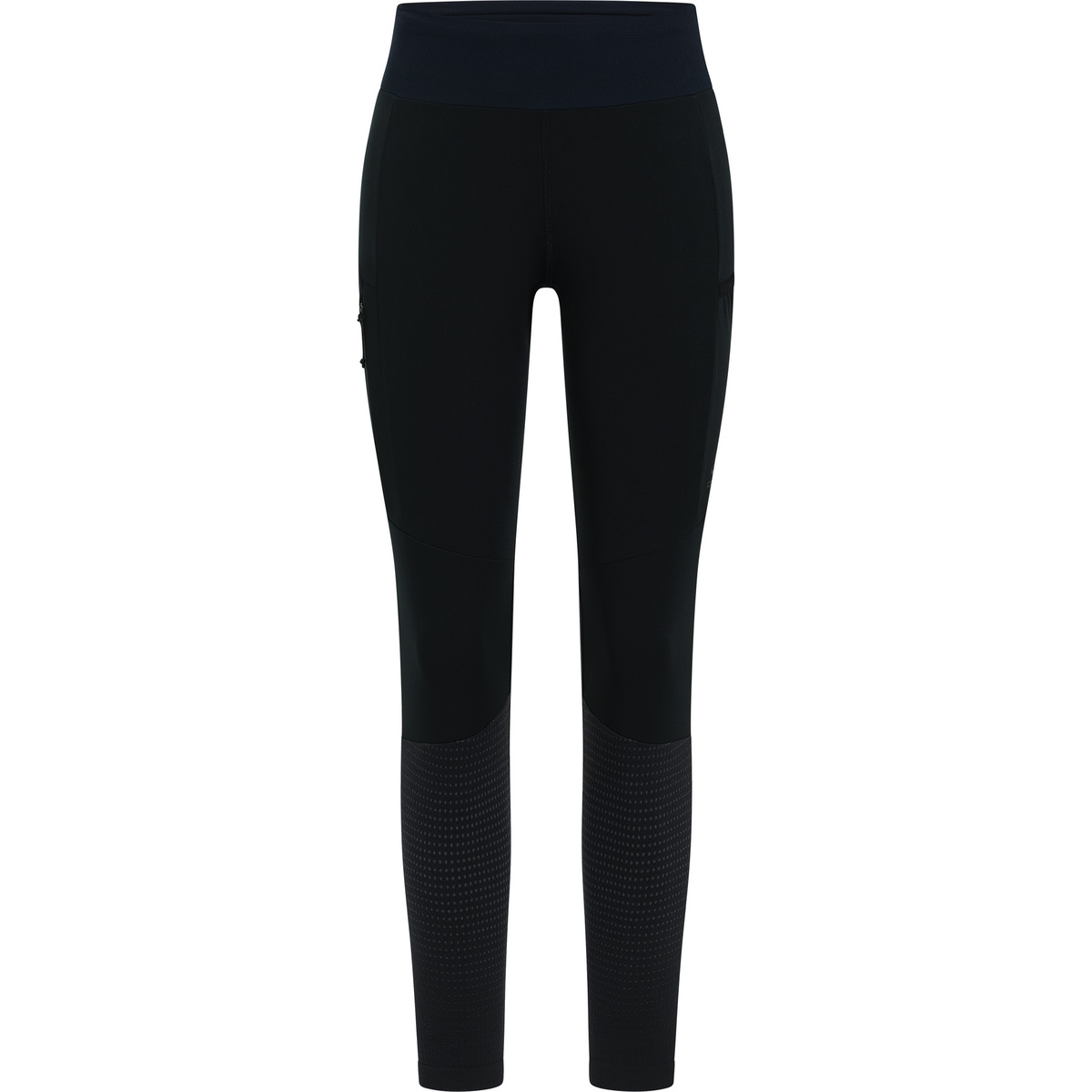 Odlo Donna Leggings Zeroweight Pro PW Windproof (Taglia L, Nero)