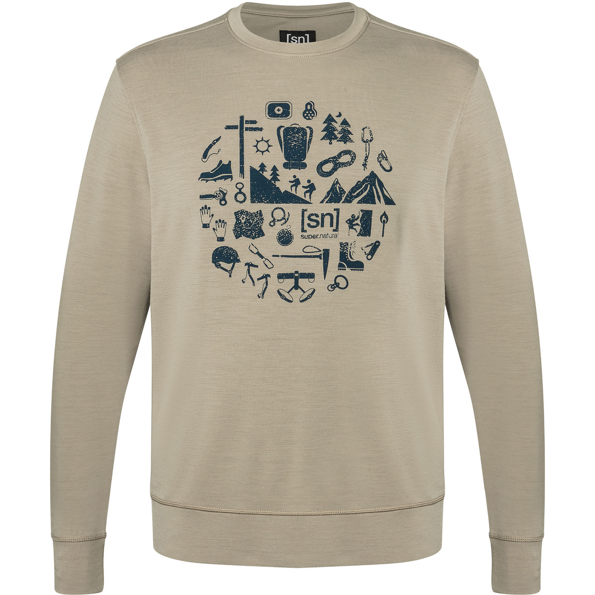 Image of Super.Natural Uomo Pullover Well Equipped Crew