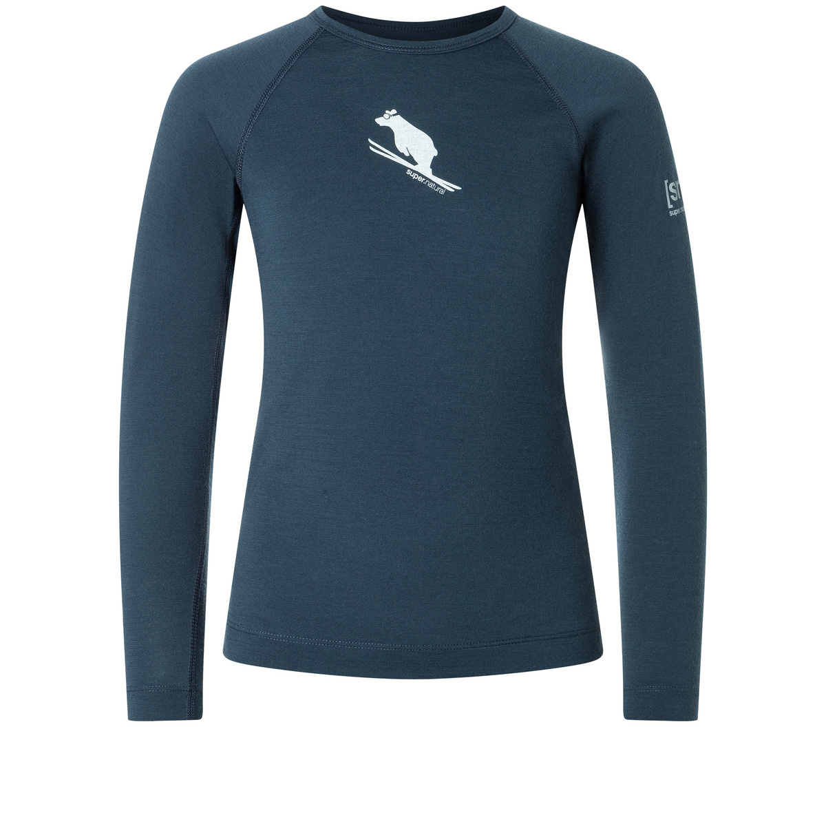 Super.Natural Kinder Flear175 Longsleeve (Größe 128, blau)