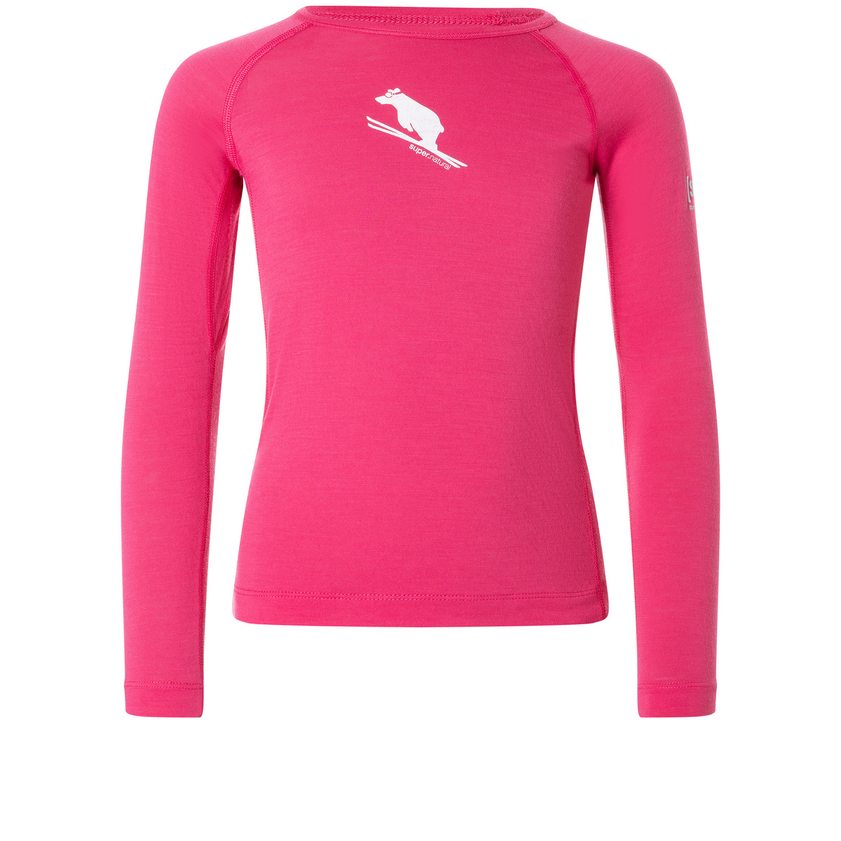 Super.Natural Kinder Flear175 Longsleeve (Größe 152, pink)