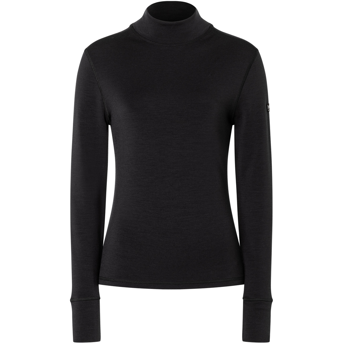 Super.Natural Donna Maglia a manica lunga B Hot Turtleneck (Taglia L, Nero)
