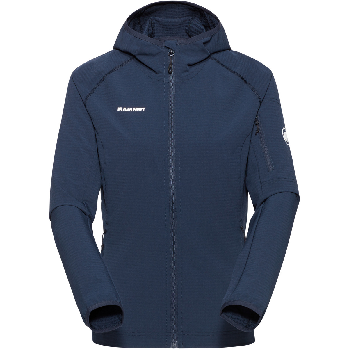 Mammut Femme Veste Madris Light ML Hoodie (taille M, Bleu)
