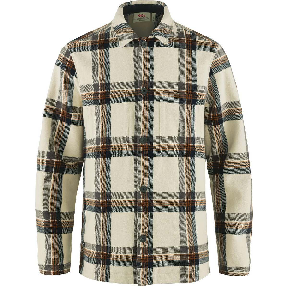 Fjällräven Uomo Giacca Singi Flannel (Taglia S, Bianco)