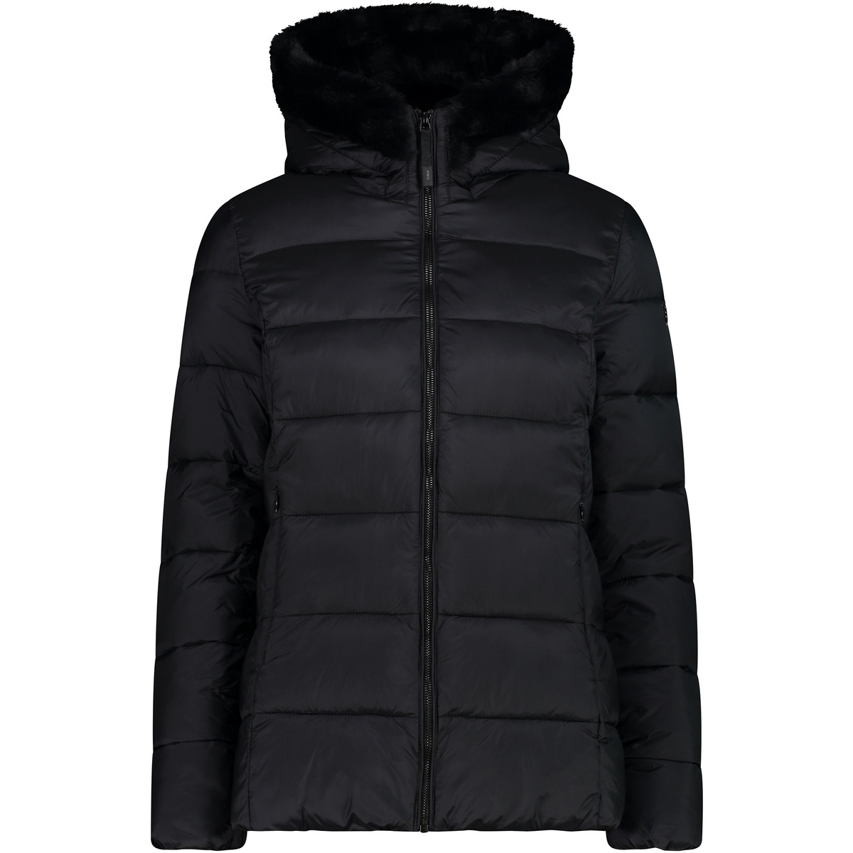 CMP Donna Giacca Hoodie (Taglia XL, Nero)