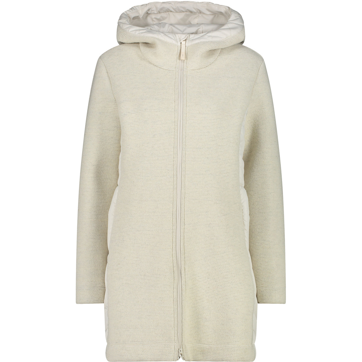CMP Damen Hoodie Mantel (Größe M, beige)