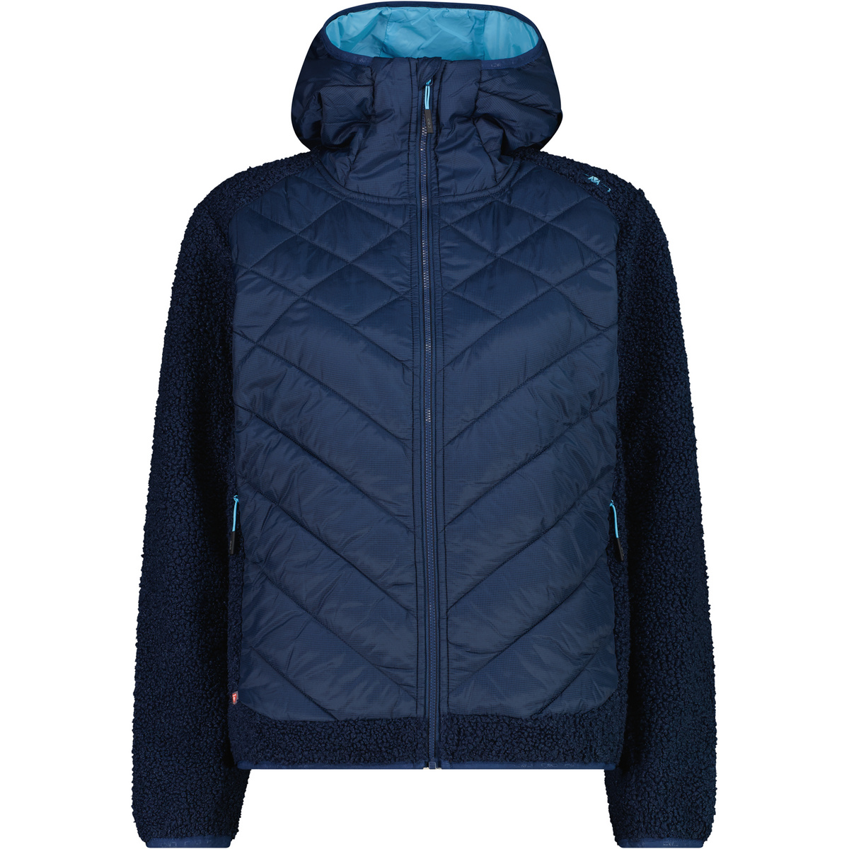 CMP Damen Hybrid Hoodie Jacke (Größe M, blau)