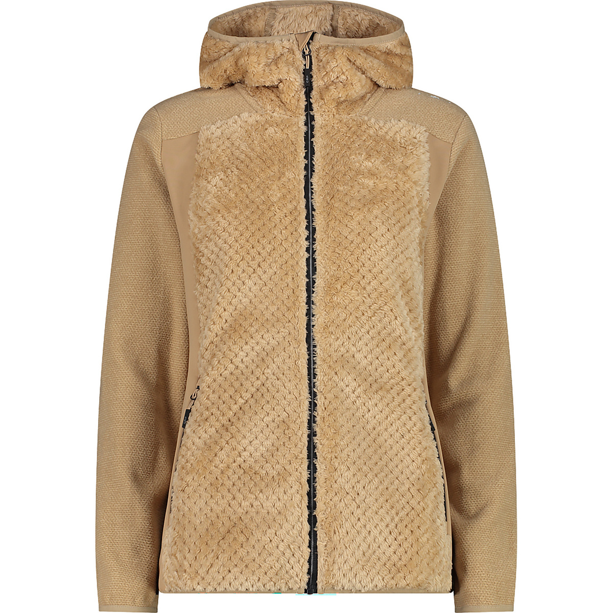 CMP Femme Veste Hoodie (taille XXL, Beige)