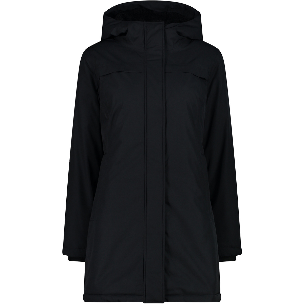 CMP Damen Hoodie Parka (Größe S, schwarz)