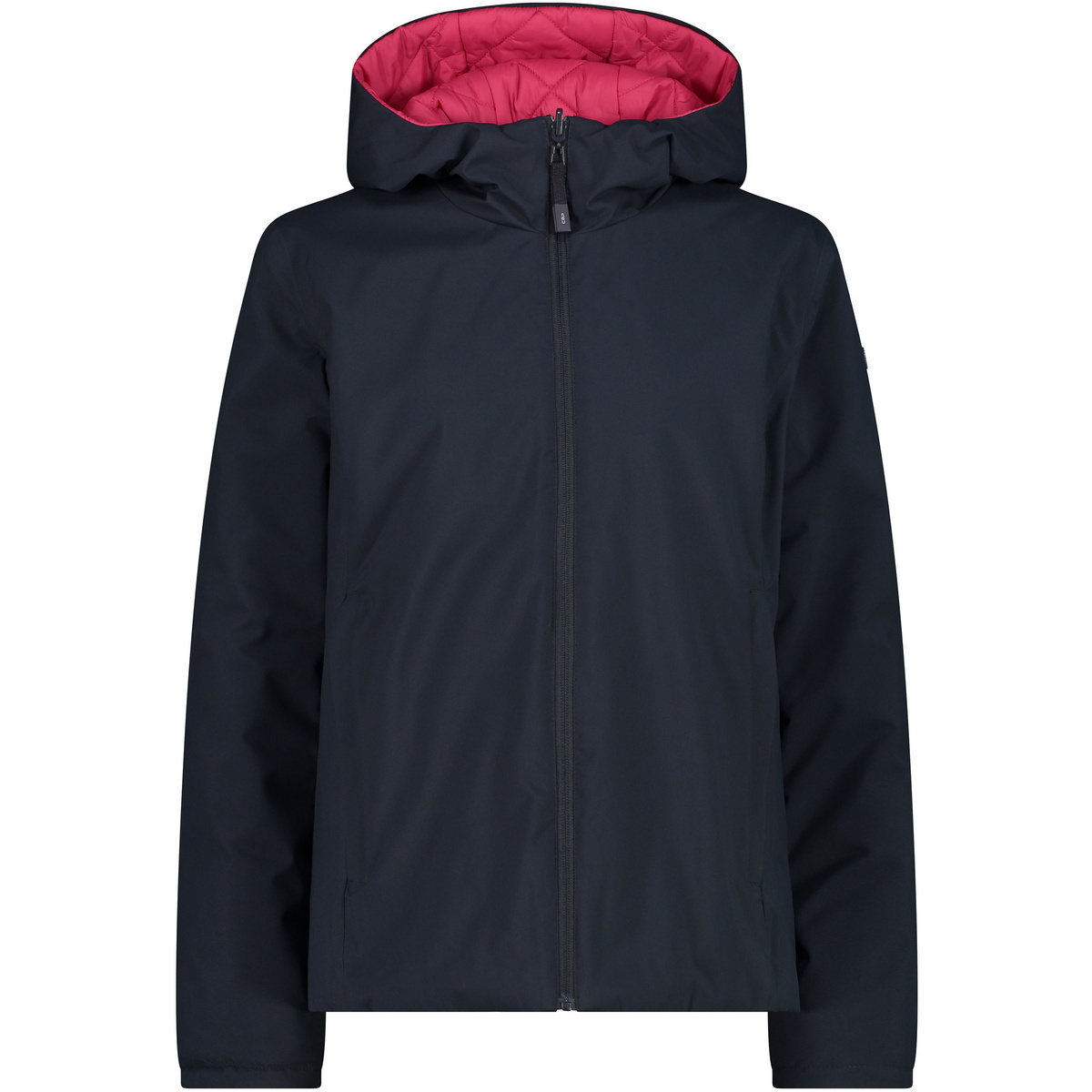 CMP Damen Reverse Hoodie Jacke (Größe L, grau)