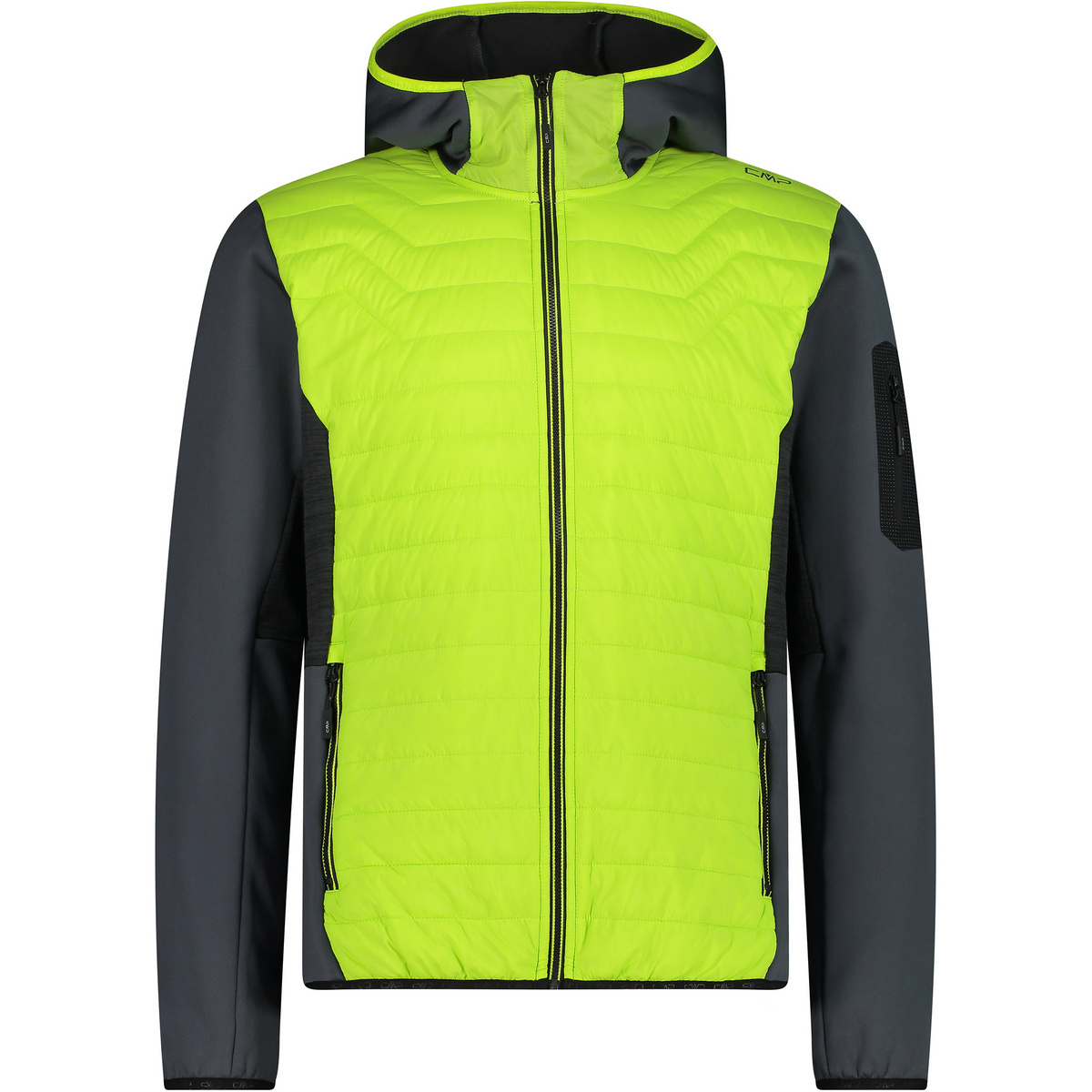 CMP Herren Hybrid Hoodie Jacke (Größe M, grau)