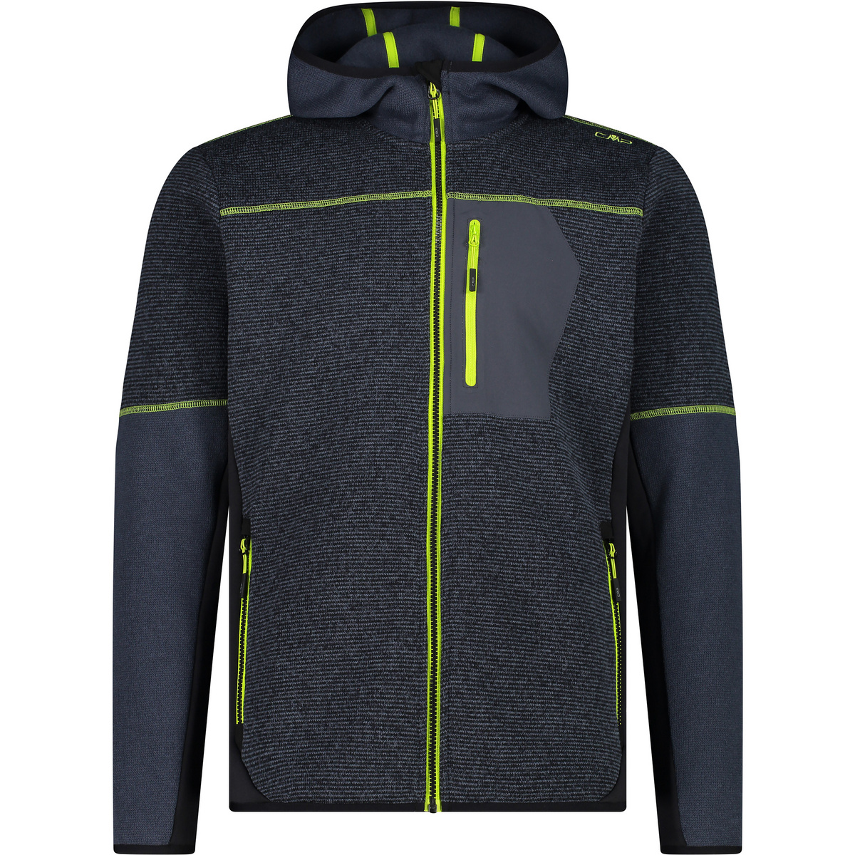 CMP Homme Veste Hoodie (taille 4XL, Gris)