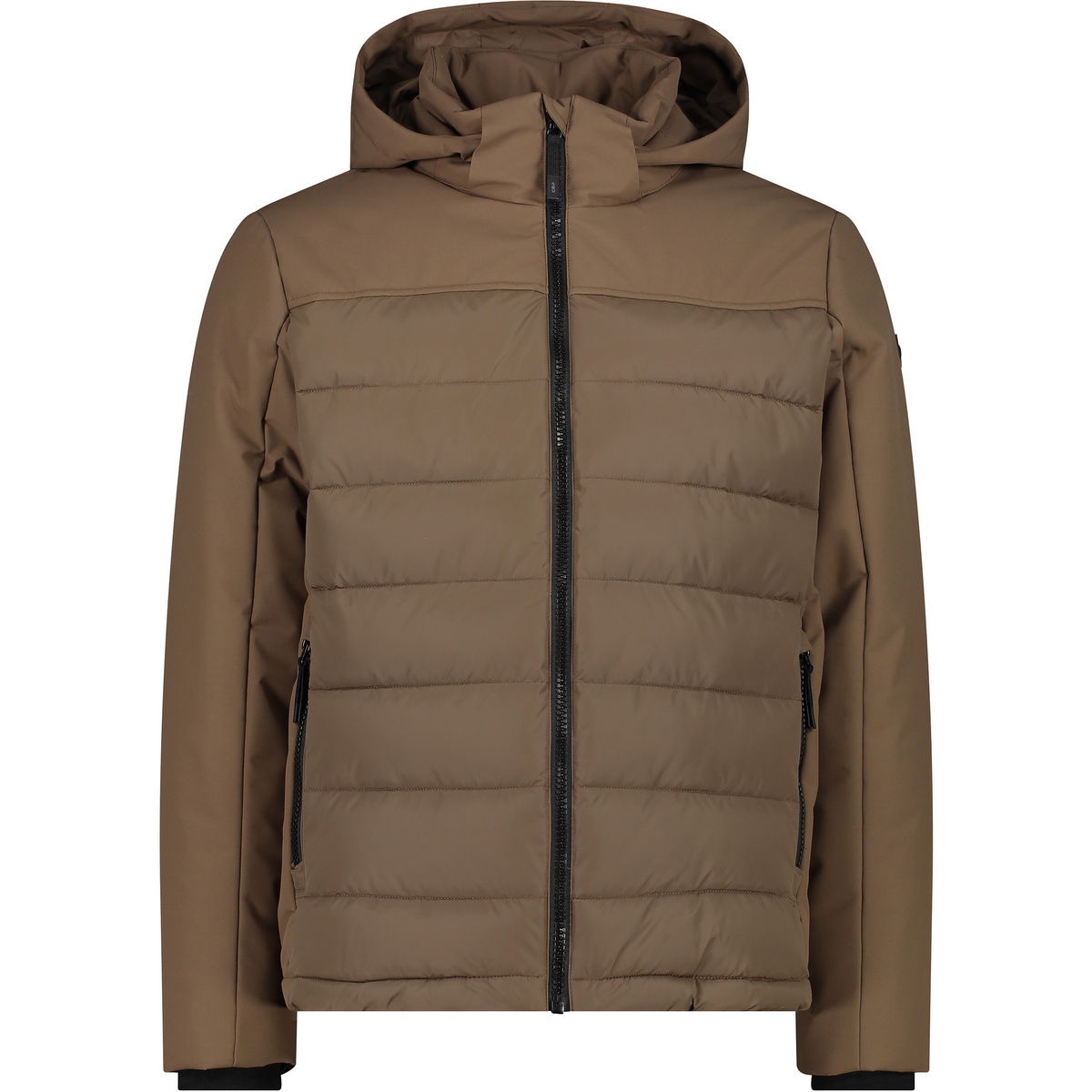 CMP Uomo Giacca Zip Hoodie (Taglia M, Marrone)