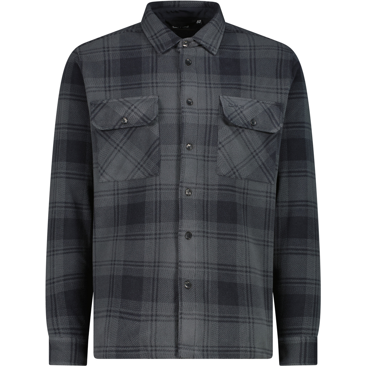 CMP Uomo Camicia (Taglia S, Grigio)