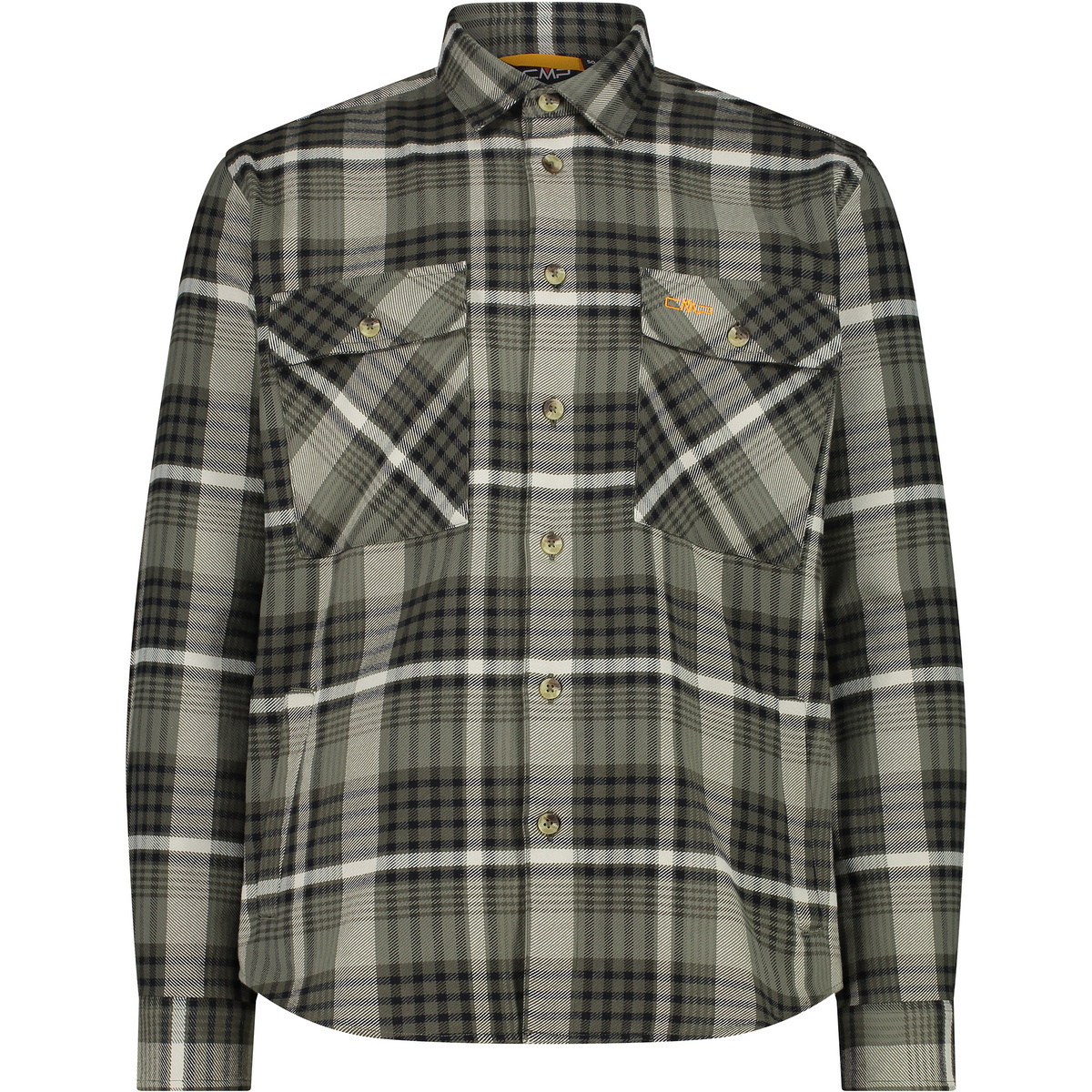 CMP Uomo Camicia (Taglia 4XL, Verde oliva)