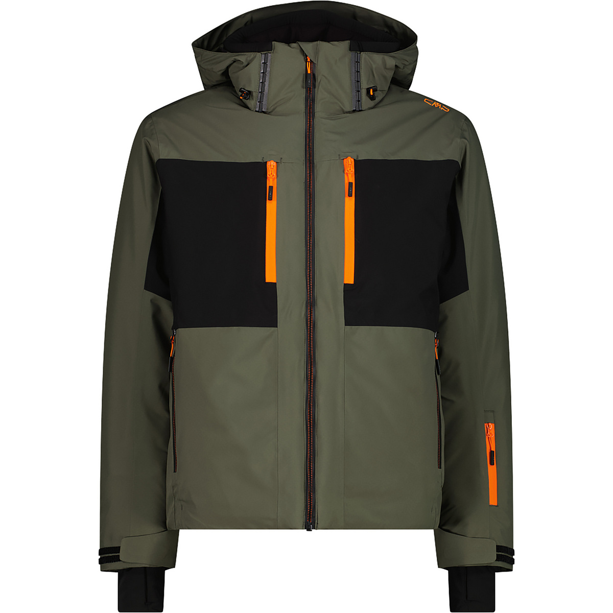 CMP Herren Zip Hoodie Jacke (Größe 4XL, oliv)