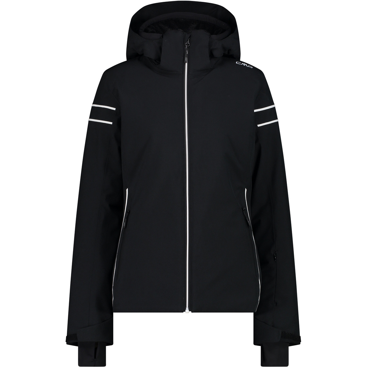 CMP Damen Zip Hoodie Jacke (Größe M, schwarz)