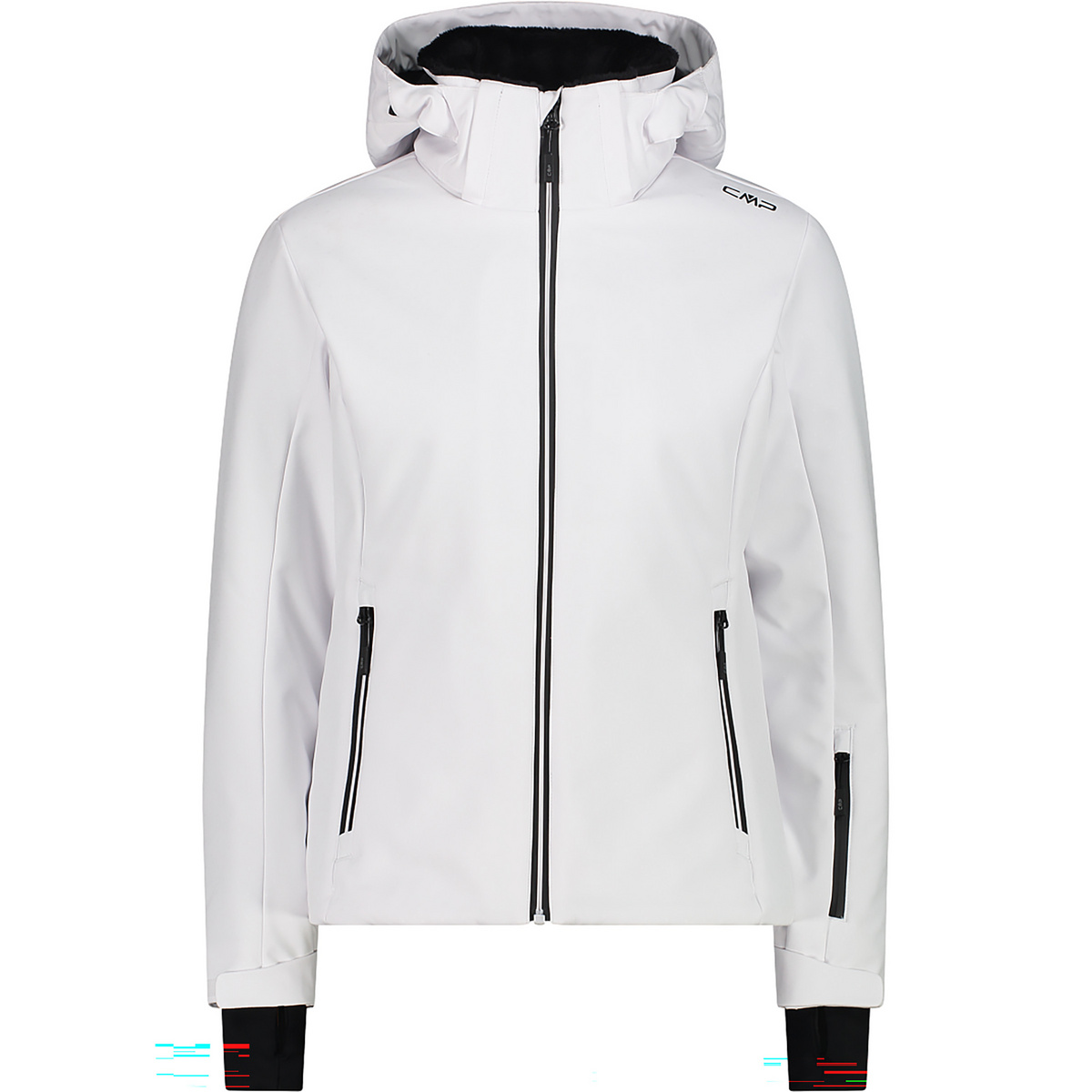 CMP Damen Zip Hoodie Jacke (Größe XXL, weiss)