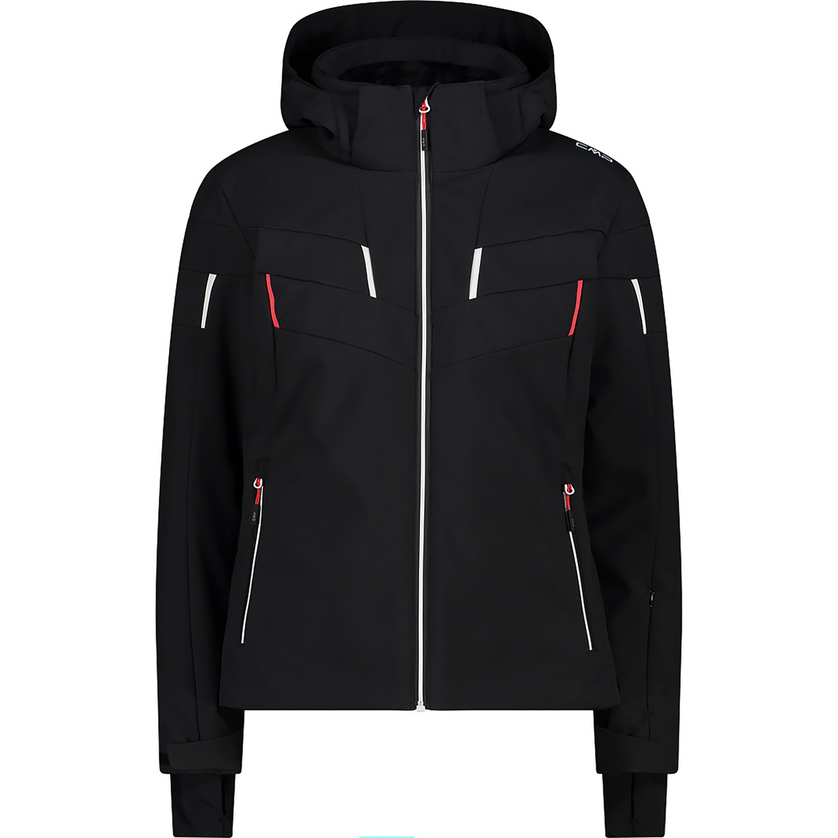 CMP Damen Zip Hoodie Jacke (Größe S, schwarz)