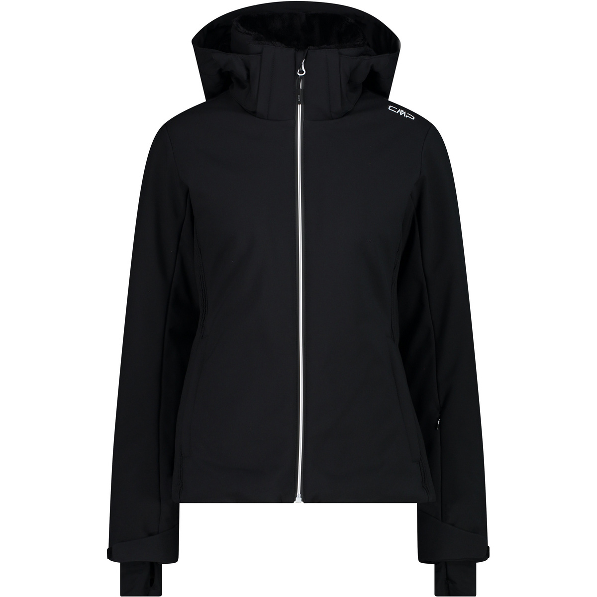 CMP Damen Zip Hoodie Jacke (Größe S, schwarz)