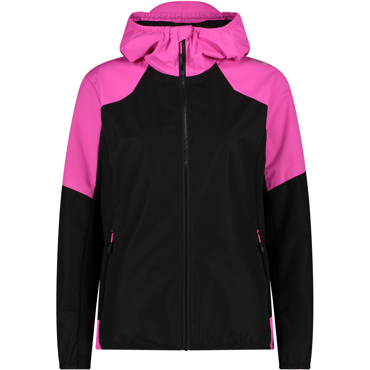 CMP Donna Giacca Hybrid Hoodie (Taglia XXS, Nero)