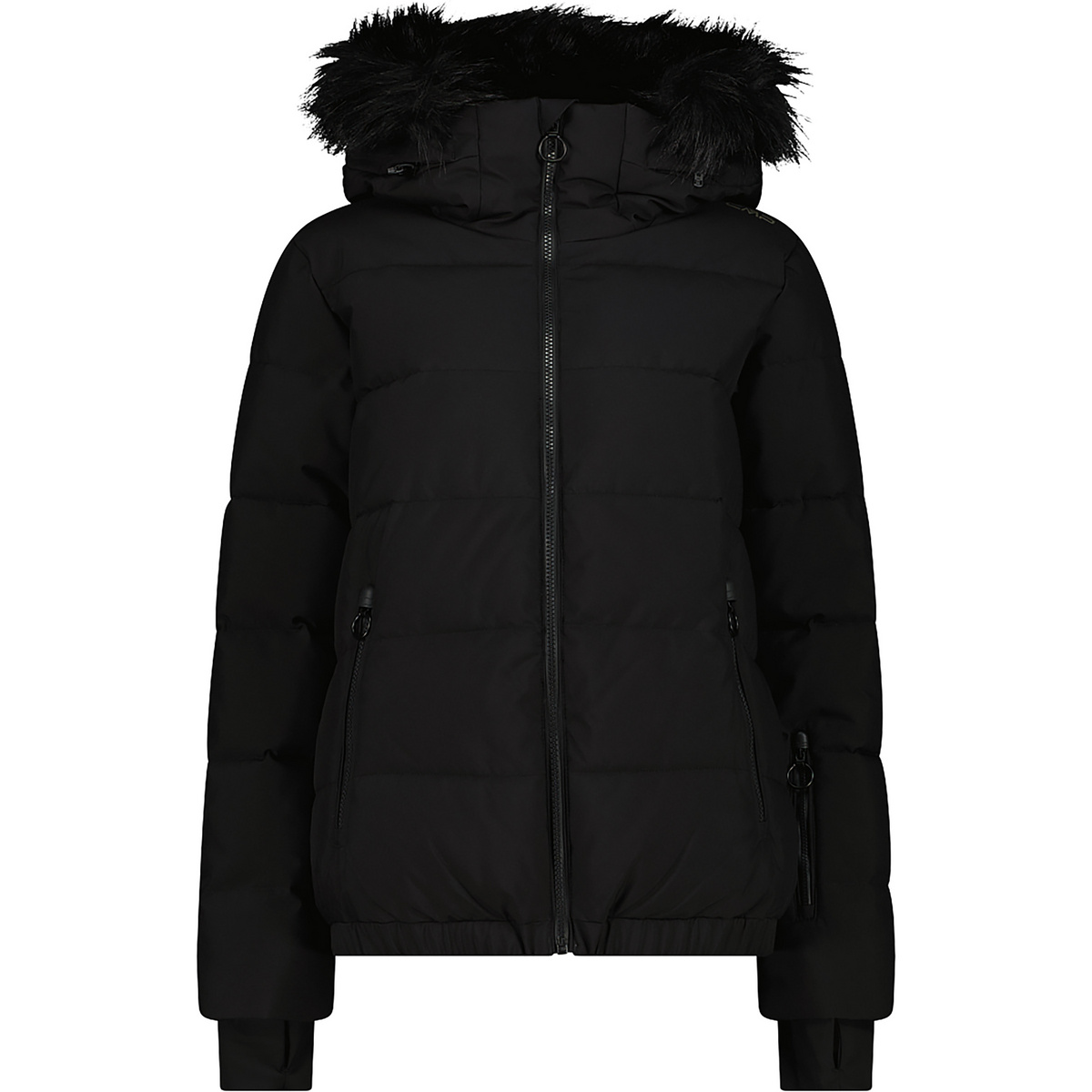 CMP Donna Giacca Hoodie (Taglia XS, Nero)