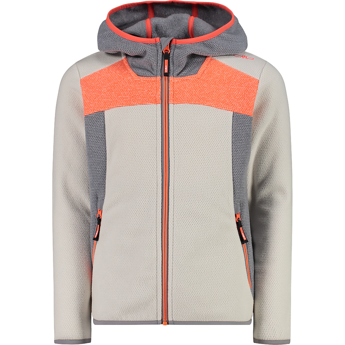 CMP Kinder Hoodie Jacke (Größe 116, weiss)