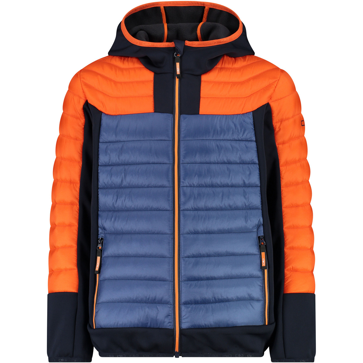 CMP Enfants Veste Hybrid Hoodie (taille 110, Orange)