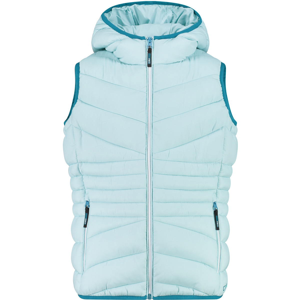 CMP Bambino Gilet Hoodie (Taglia 116, Turchese)