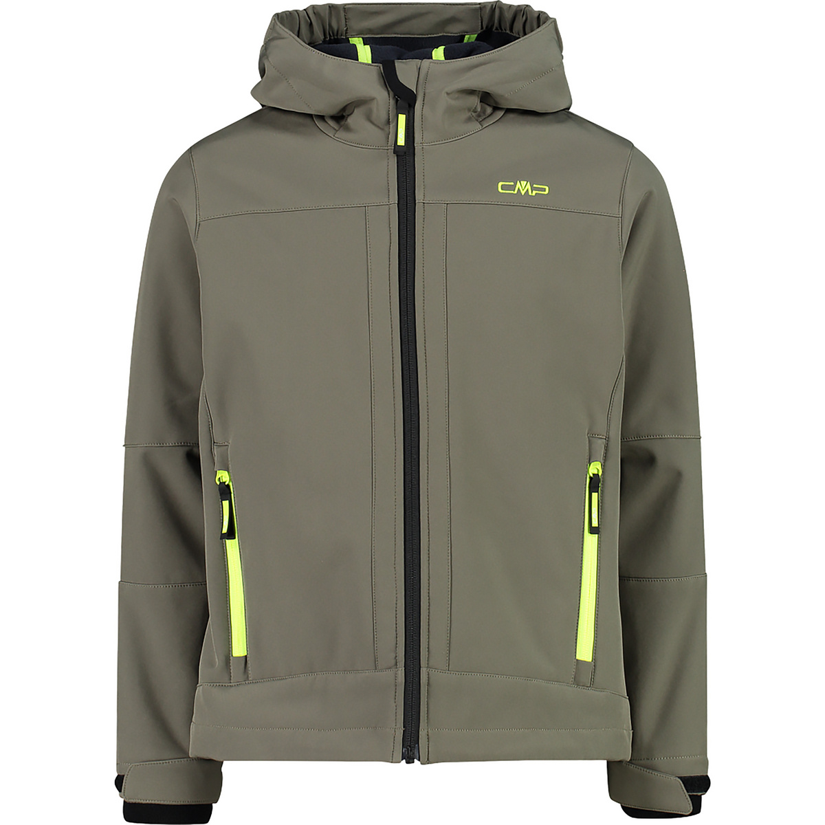CMP Kinder Softshell Hoodie Jacke (Größe 152, oliv)