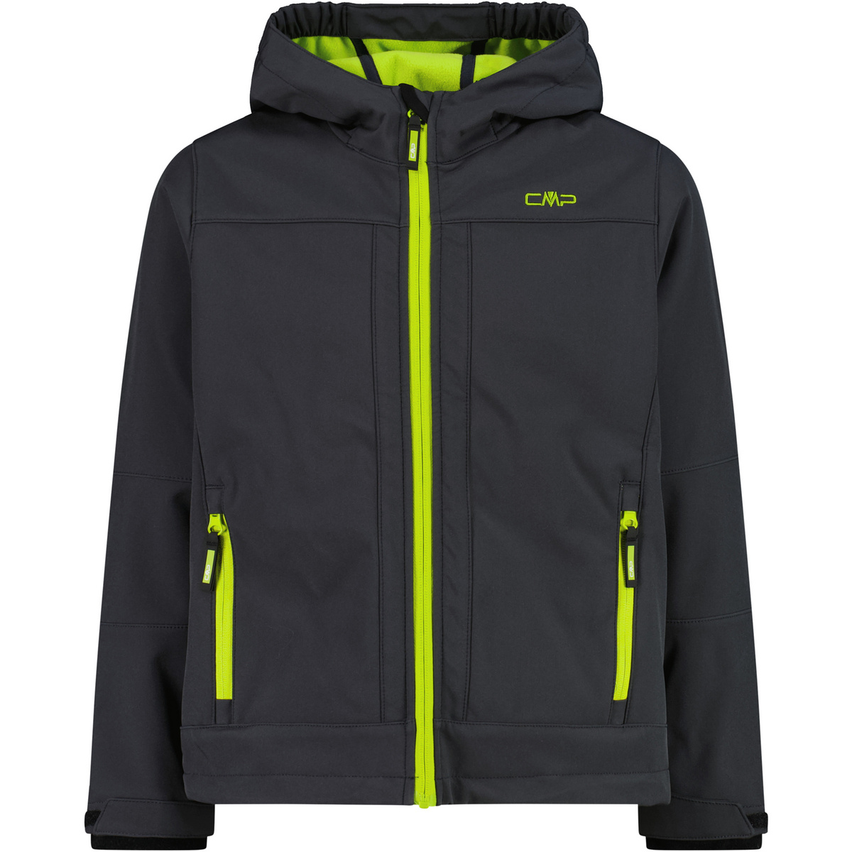 CMP Kinder Softshell Hoodie Jacke (Größe 92, schwarz)